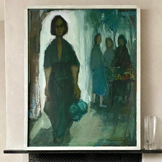 Original Oil Painting Mid Century By S Persson Sweden 1956
