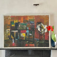 Load image into Gallery viewer, Mid Century Abstract Oil Painting By Eric Julius Sweden
