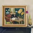 Load image into Gallery viewer, Vintage Original Oil Painting Interior Scene By G Lindberg