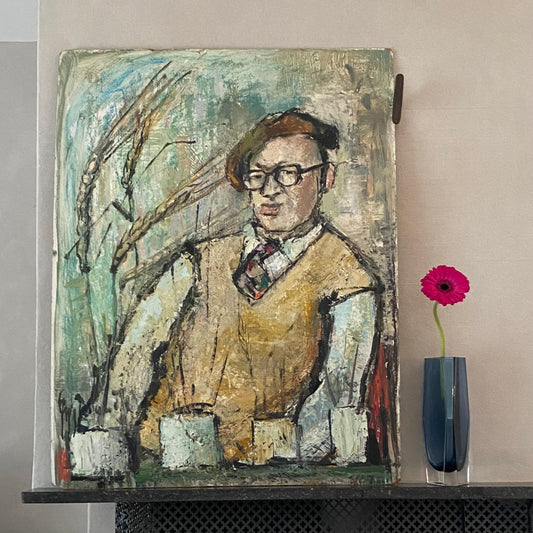 Original Oil Painting Vintage Mid Century By E Brandt Sweden