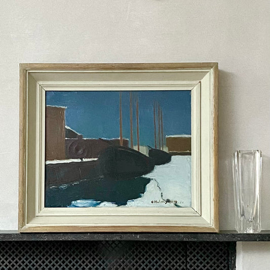 Original Oil Painting Vintage Mid Century By O Holmström Sweden