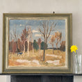 Load image into Gallery viewer, Mid Century Original Landscape Oil Painting From Sweden By G Sandberg