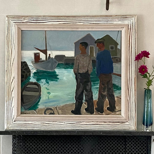 Original Oil Painting Vintage Mid Century From Sweden By GS Malm