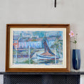 Load image into Gallery viewer, Vintage Art Mid Century Coastal Oil Painting from Sweden By S Jernmark