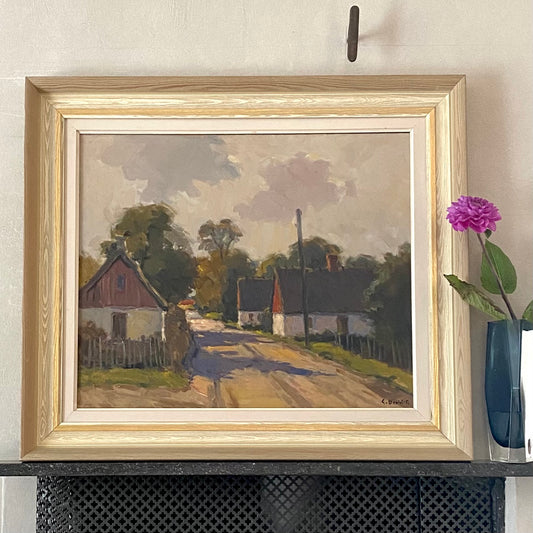 Original Oil Painting Vintage Mid Century By G Berlin Sweden