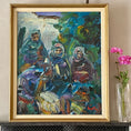 Load image into Gallery viewer, Vintage Mid Century Expressionist Oil Painting from Sweden