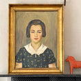 Load image into Gallery viewer, Vintage Original Portrait Oil Painting From Sweden