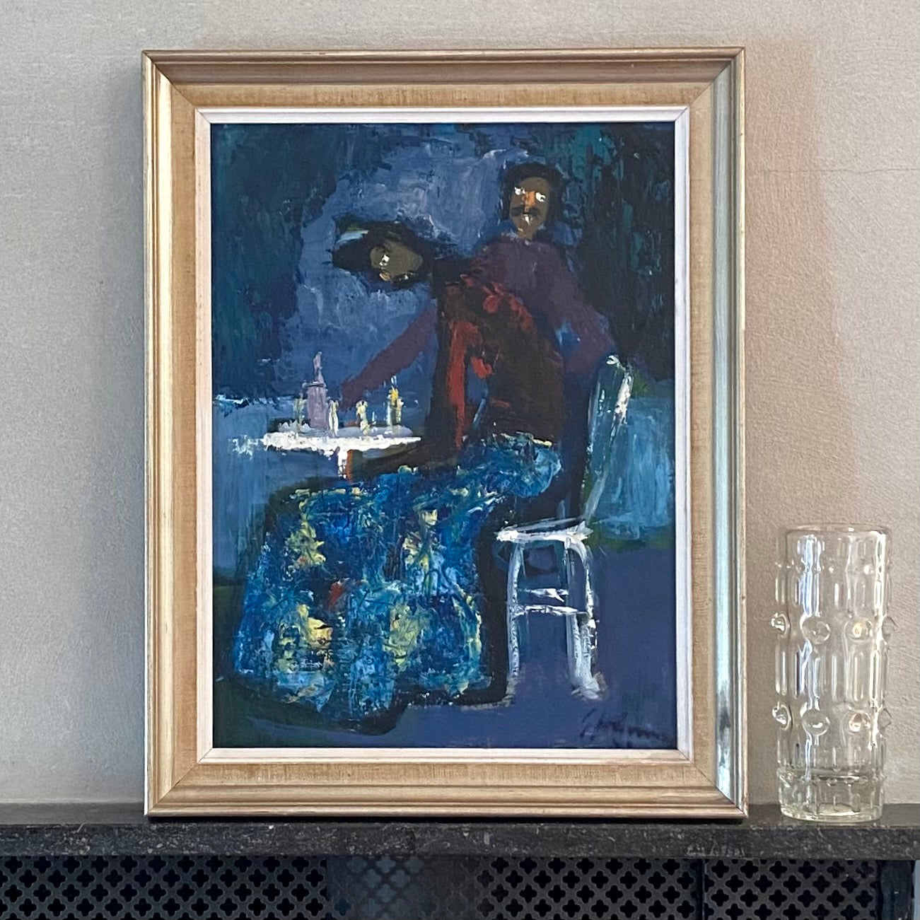 Mid Century Still Life Oil Painting By G Johnsson Sweden