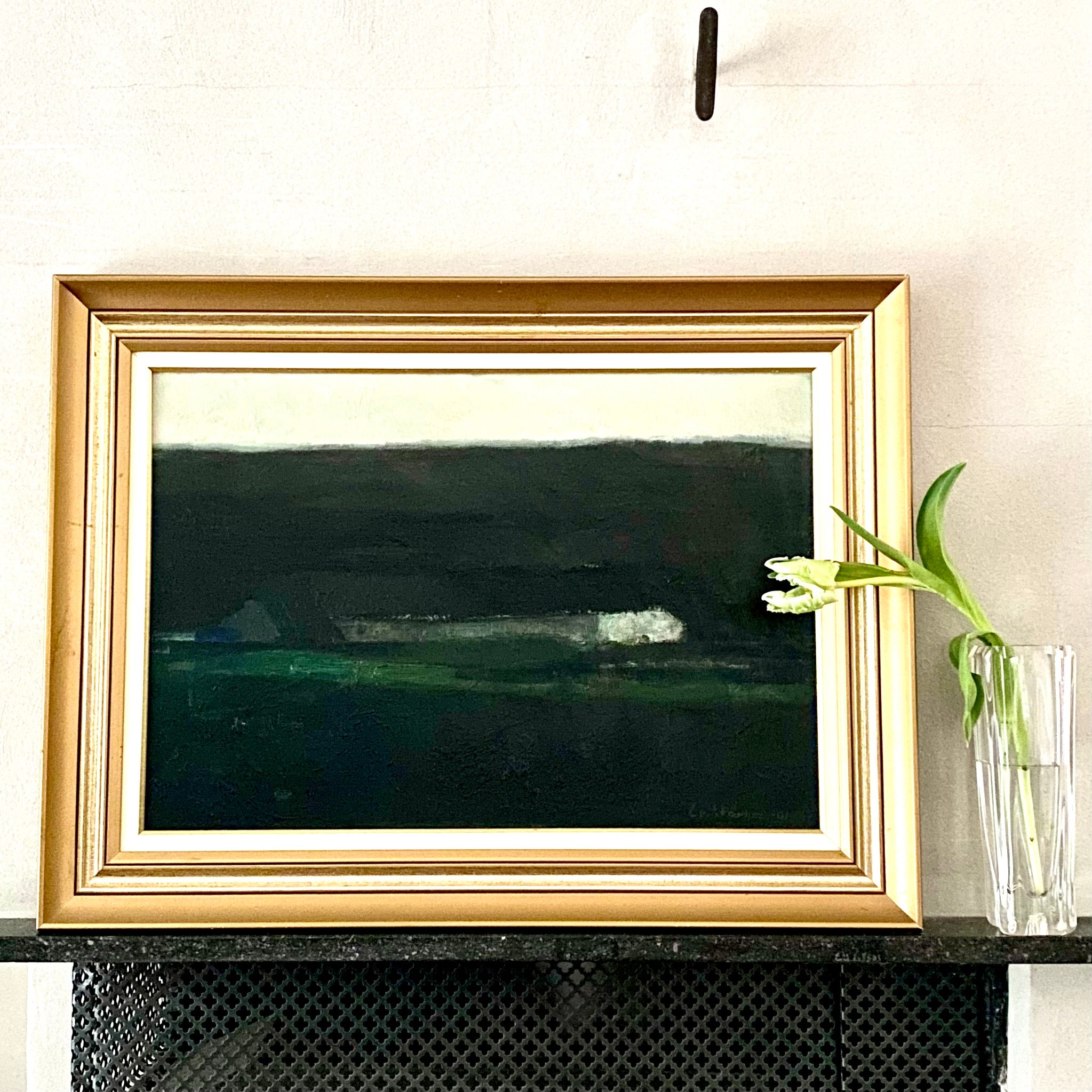 Vintage Mid Century Landscape Painting By E Fährm Sweden