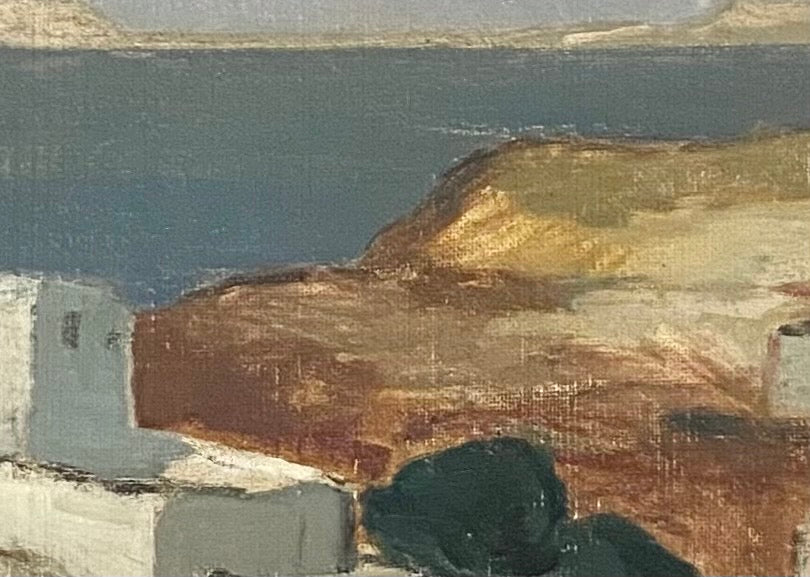 Mid Century Oil Painting From Sweden by G Isaksson