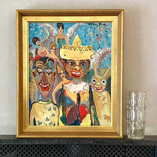 Original Oil Painting Vintage Mid Century By W Norrman Sweden