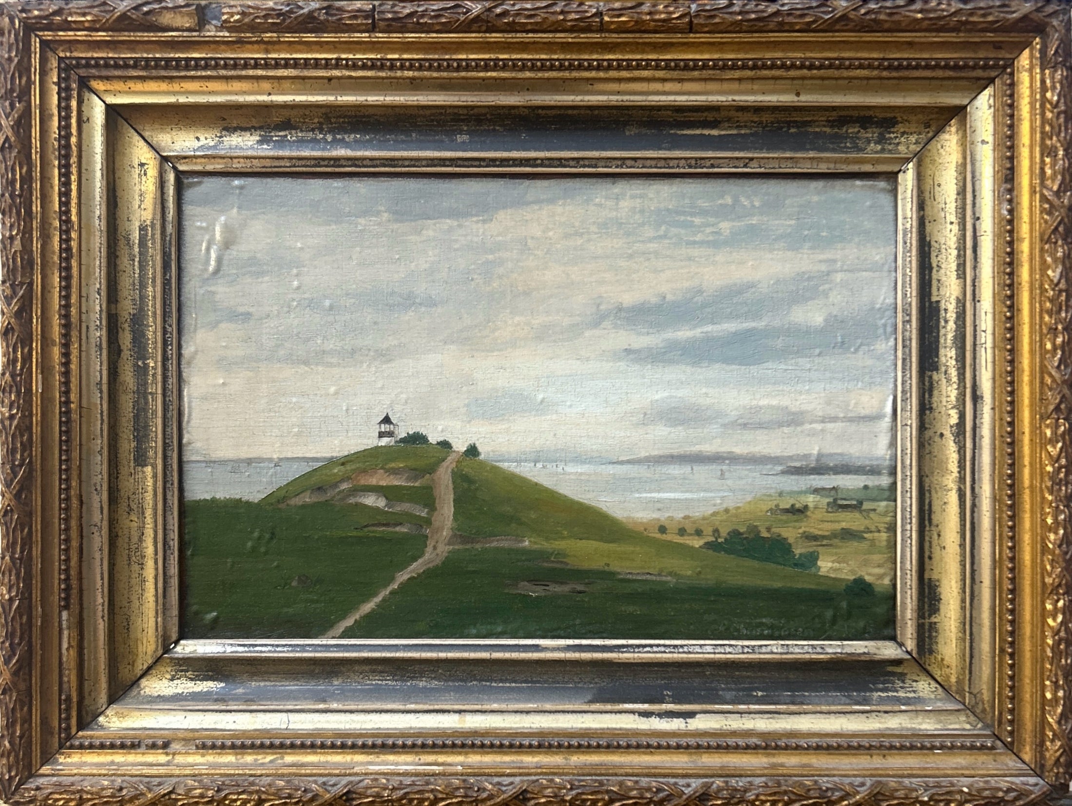 Vintage Original Landscape Oil Painting from Sweden