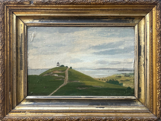 Vintage Original Landscape Oil Painting from Sweden