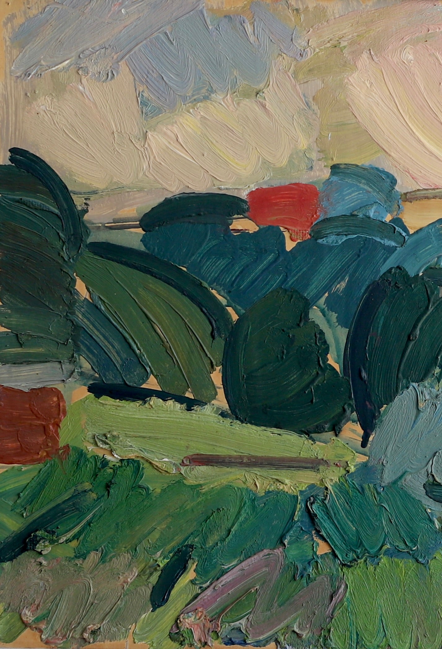 Mid Century Landscape Oil Painting By B Crantz Sweden