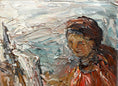 Load image into Gallery viewer, Mid Century Original Vintage Oil Painting from Sweden
