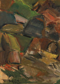 Load image into Gallery viewer, Mid Century Vintage Seascape From Sweden by G Berglund 1946
