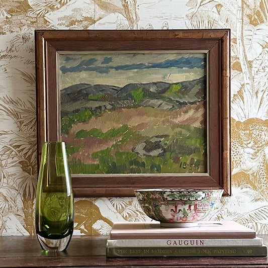 Vintage Art Room Mid Century Original Landscape from Sweden