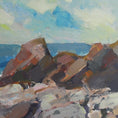 Load image into Gallery viewer, Vintage Coastal Painting by T Nilsson from Sweden
