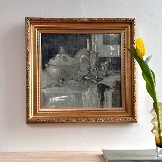 Original Still Life Oil Painting from Sweden