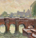 Load image into Gallery viewer, Vintage Art Original Cityscape Oil Painting From Sweden
