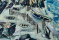Load image into Gallery viewer, Mid Century Coastal Oil Painting From Sweden 1953
