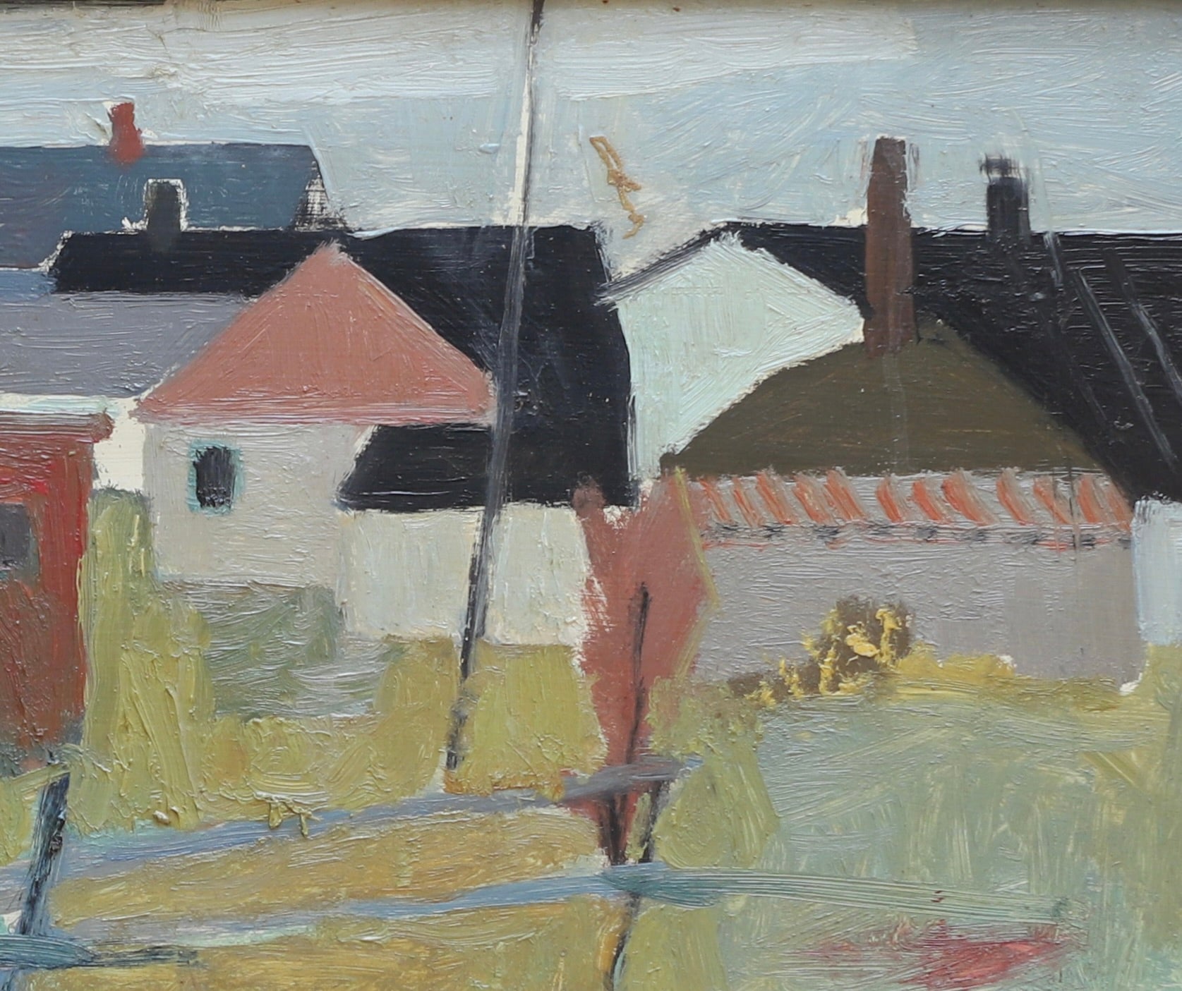 Vintage Oil Painting From Sweden by J Bören