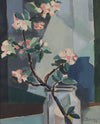 Mid Century Still Life Oil Painting from Sweden 1952