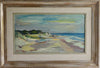 Mid Century Original Coastal Oil Painting From Sweden