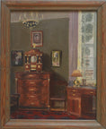 Load image into Gallery viewer, Vintage Art Room Original Interior Oil Painting from Sweden
