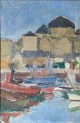 Load image into Gallery viewer, Large Mid Century Original Oil Painting From Sweden By H Cardell 1950
