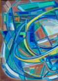 Load image into Gallery viewer, Mid Century Vintage Abstract Painting From Sweden
