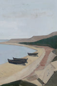 Load image into Gallery viewer, Mid Century Vintage Art Coastal Oil Painting from Sweden

