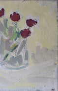Load image into Gallery viewer, Mid Century Original Still Life Oil Painting of Tulips From Sweden
