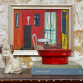 Load image into Gallery viewer, Vintage Art Room Original Interior Oil Painting from Sweden
