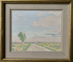 Swedish Vintage Landscape Oil Painting From Sweden