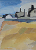 Load image into Gallery viewer, Vintage Art Mid Century Coastal Oil Painting from Sweden
