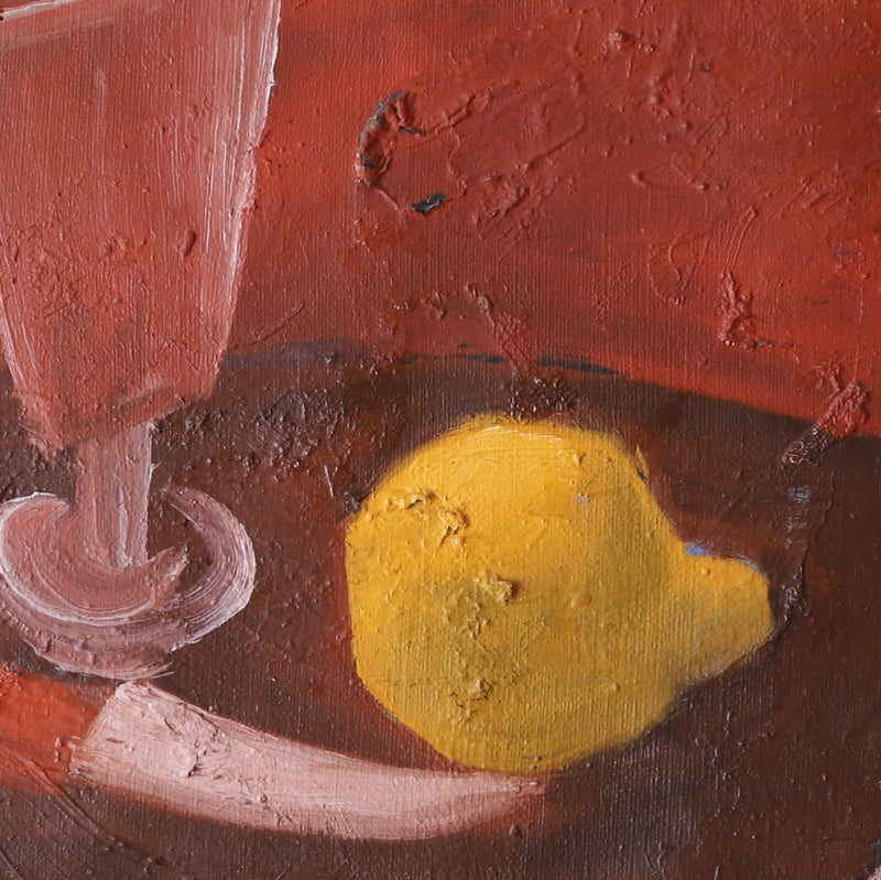 Vintage Mid Century Still Life Oil Painting From Sweden