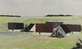 Load image into Gallery viewer, Mid Century Original Farmhouse Oil Painting from Sweden
