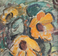 Load image into Gallery viewer, Large Original Vintage Sunflower Oil Painting from Sweden
