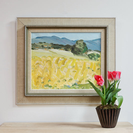 Vintage Original Landscape Oil Painting By S Markhed Sweden