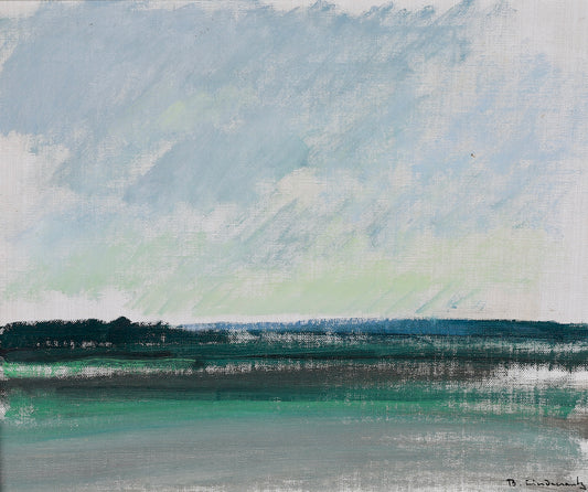 Vintage Art Room Original Seascape Oil Painting Sweden