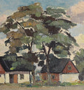 Load image into Gallery viewer, Vintage Art Room Mid Century Farmhouse Oil Painting from Sweden
