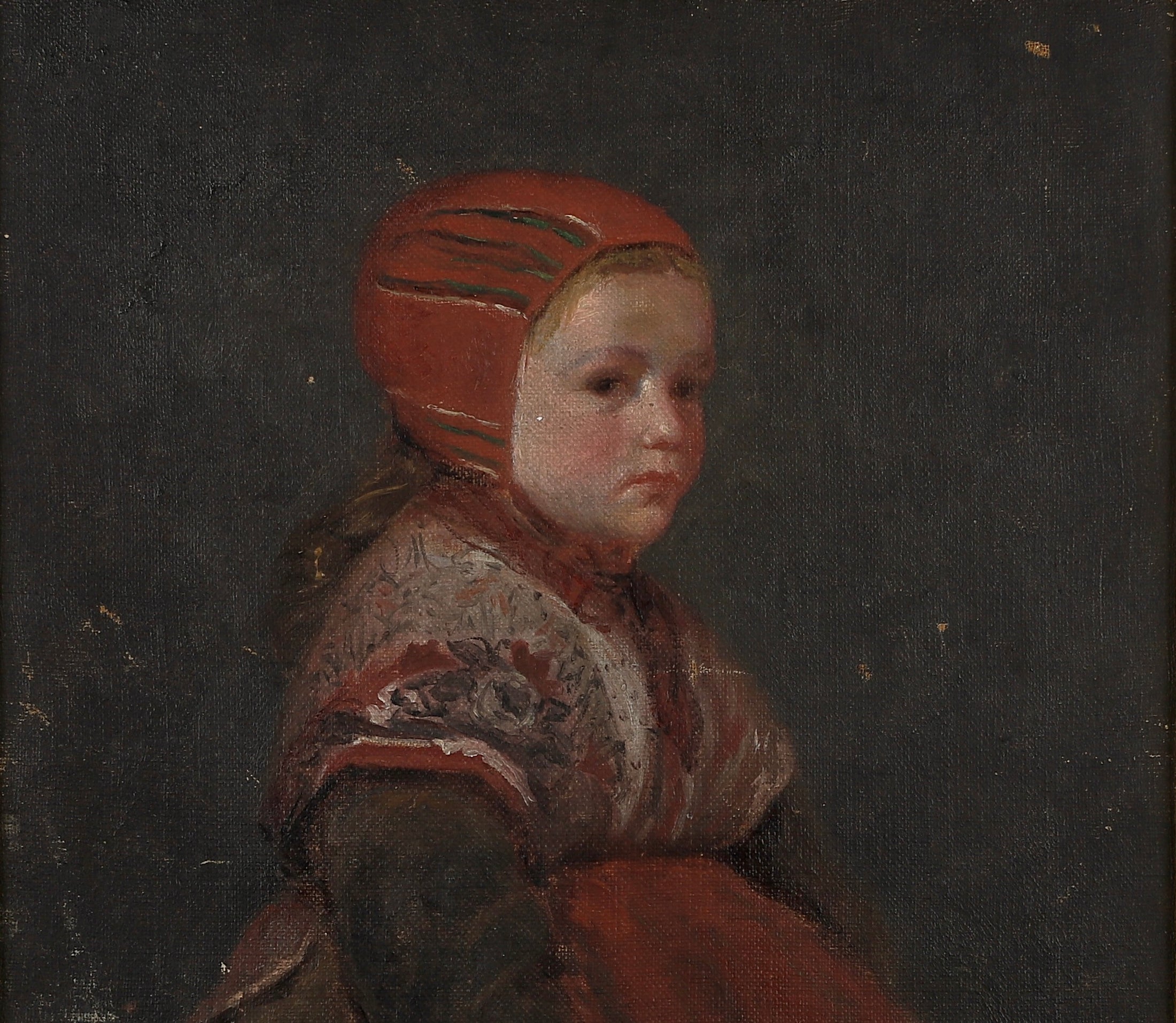 Vintage Art Room  Girl's Portrait Sweden