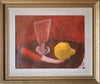 Vintage Mid Century Still Life Oil Painting From Sweden