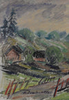 RESERVED RL Mid Century Original Landscape Oil Painting From Sweden