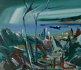 Load image into Gallery viewer, Vintage Coastal Painting from Sweden by E Isholt
