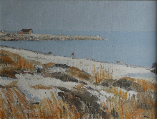 Vintage Original Oil Painting By O Hallén Sweden