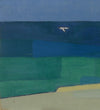 Mid Century Art Coastal Oil Painting from Sweden 1952