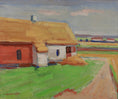 Load image into Gallery viewer, Mid Century Original Vintage Landscape Oil Painting from Sweden
