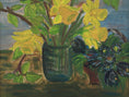 Load image into Gallery viewer, Vintage Art Still Life of Daffodils Original Oil Painting From Sweden
